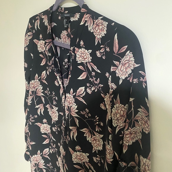 Forever 21 Thin Blouse Shirt Dress - Picture 3 of 4